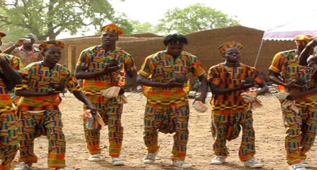 Welcome dance in the upper east of Ghana